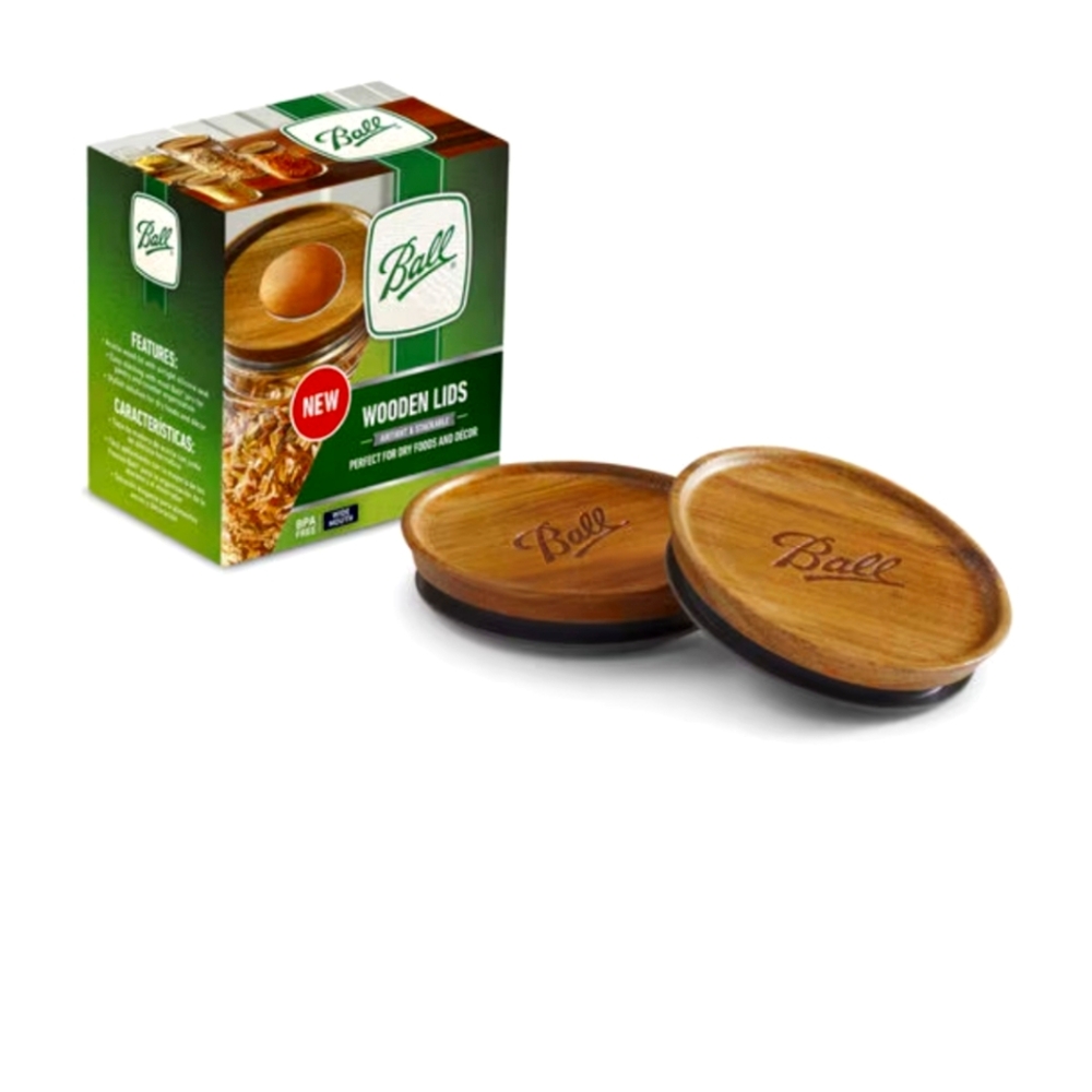 Ball Wooden Storage Lids